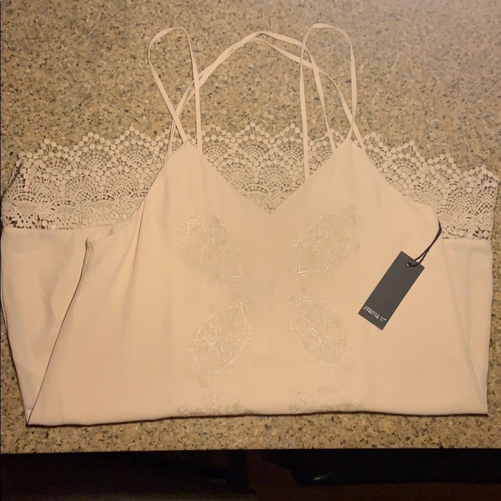 Silk lace top